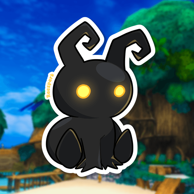 A shadow from Kingdom Hearts sticker